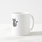 Schwarze Katze Magie - Niedliche und spöttische Ha Kaffeetasse (VorderseiteRechts)