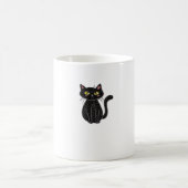 Schwarze Katze Magie - Niedliche und spöttische Ha Kaffeetasse (Mittel)