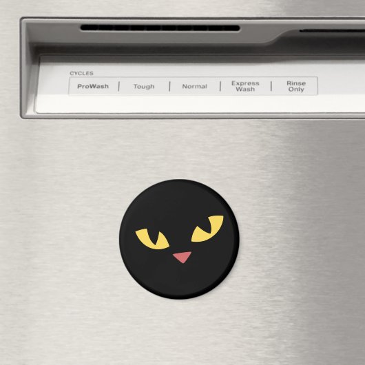 Schwarze Katze Magnet (In Situ (Geschirrspüler))