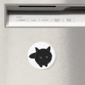 Schwarze Katze Magnet (In Situ (Geschirrspüler))