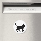 Schwarze Katze Magnet (In Situ (Geschirrspüler))
