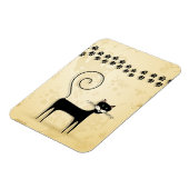 Schwarze Katze Magnet (Linke Seite)