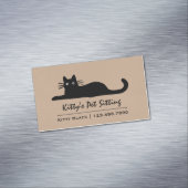 Schwarze Katze Magnetische Visitenkarte (Beispiel)