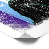 Schwarze Katze männliche LGBT LGBTQ Gay MLM Pride Poster (Ecke)