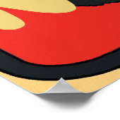 Schwarze Katze, Mardi Gras, Text-Poster bearbeiten Poster (Ecke)