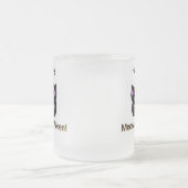 Schwarze Katze Meow-A-Ween kleine Mattierte Tasse  (Mittel)