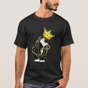 Schwarze Katze Meow Mardi Gras Maske Lilie Katze 1 T-Shirt