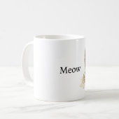 Schwarze Katze Miauen Kaffeetasse (Vorderseite Links)