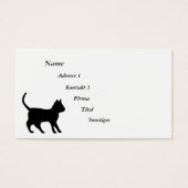 Schwarze Katze mit Bat (Vorderseite)