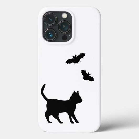 Schwarze Katze mit Bat Case-Mate iPhone Hülle (Rückseite)