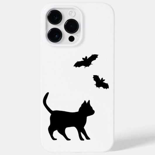 Schwarze Katze mit Bat Case-Mate iPhone Hülle (Rückseite)