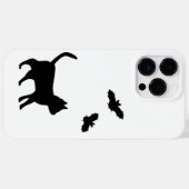Schwarze Katze mit Bat Case-Mate iPhone Hülle (Rückseite (Horizontal))
