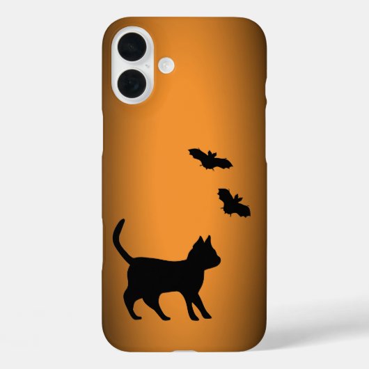Schwarze Katze mit Bat Case-Mate iPhone Hülle (Rückseite)