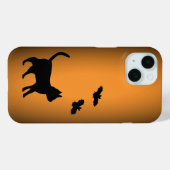 Schwarze Katze mit Bat Case-Mate iPhone Hülle (Rückseite (Horizontal))