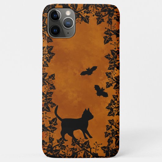 Schwarze Katze mit Bat Case-Mate iPhone Hülle (Rückseite)