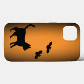 Schwarze Katze mit Bat Case-Mate iPhone Hülle (Rückseite (Horizontal))
