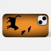 Schwarze Katze mit Bat Case-Mate iPhone Hülle (Rückseite (Horizontal))