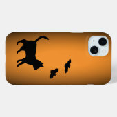 Schwarze Katze mit Bat Case-Mate iPhone Hülle (Rückseite (Horizontal))