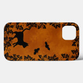 Schwarze Katze mit Bat Case-Mate iPhone Hülle (Rückseite (Horizontal))