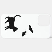 Schwarze Katze mit Bat Case-Mate iPhone Hülle (Hinten (horizontal))