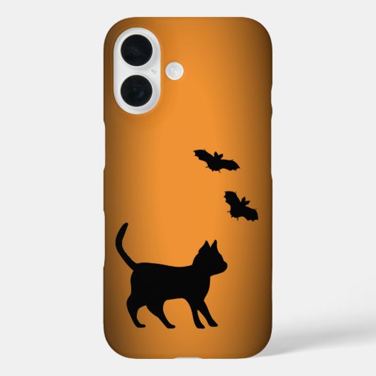 Schwarze Katze mit Bat Case-Mate iPhone Hülle (Rückseite)
