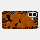 Schwarze Katze mit Bat Case-Mate iPhone Hülle (Rückseite (Horizontal))