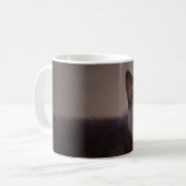 Schwarze Katze mit GelbAugen-Tasse Kaffeetasse (Vorderseite Links)