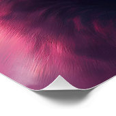 Schwarze Katze mit grünen Augen hält Süßigkeiten a Poster (Ecke)