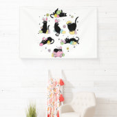 Schwarze Katze mit Haseneiern Banner (InSitu)