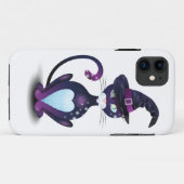 Schwarze Katze mit Hexenhut Case-Mate iPhone Hülle (Rückseite (Horizontal))
