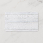 Schwarze Katze mit Kronleuchter aus Holz Visitenkarte (Rückseite)