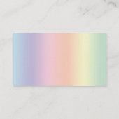 Schwarze Katze mit Kronleuchter Visitenkarte (Rückseite)