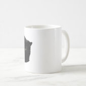 Schwarze Katze mit KürbisHalloween-Design Kaffeetasse (VorderseiteRechts)
