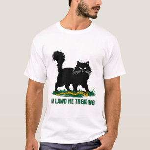 Schwarze Katze mit Schlange Oh, lawd er erzählt Na T-Shirt