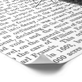 Schwarze Katze mit Sonnenbrille Poster (Ecke)