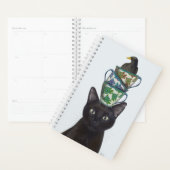 Schwarze Katze mit Teacups und Blackbird Planer (Anzeige)