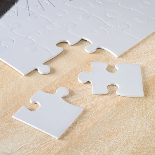 Schwarze Katze mit Teacups und Blackbird Puzzle (Seite)