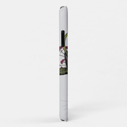 Schwarze Katze mit Teekanne und Eule Case-Mate iPhone Hülle (Hinten/Rechts)