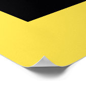 Schwarze Katze mit Trumpet Poster (Ecke)