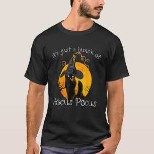 Schwarze Katze Mond Halloween-Kostümbündel Hokus T-Shirt