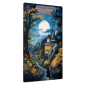 Schwarze Katze - Mondlicht-Stille Klemmbrett (Rechts)