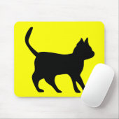 Schwarze Katze Mousepad (Mit Mouse)