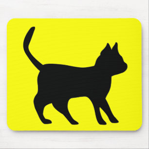 Schwarze Katze Mousepad