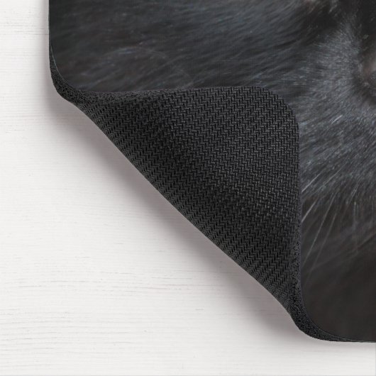 Schwarze Katze Mousepad (Ecke)
