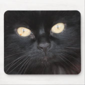 Schwarze Katze Mousepad (Vorne)
