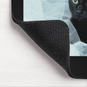 Schwarze Katze Mousepad (Ecke)