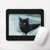 Schwarze Katze Mousepad (Mit Mouse)