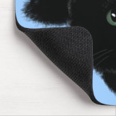 Schwarze Katze Mousepad (Ecke)