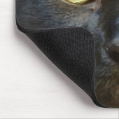 Schwarze Katze Mousepad (Ecke)