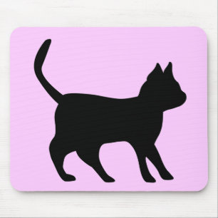 Schwarze Katze Mousepad